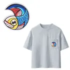 Нашивки с фламинго, буквами из мультфильмов для полос, нашивка для одежды, A-уровень, моющаяся аппликация с помощью утюга, наклейка для одежды сделай сам