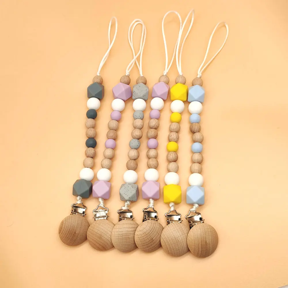 Силиконовая соска с бусами застёжка-зажим для леса пляжа напряженного режима