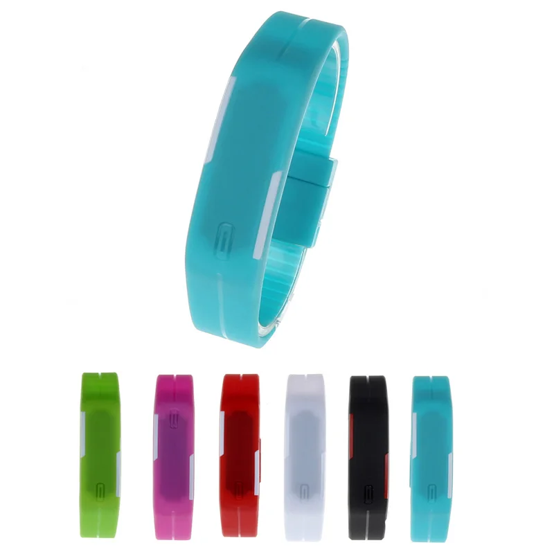 

2018 Fashion Creative Luxury LED Electronic Sport Watch Thin Men Girl Sports Silicone Digital LED Sports Bracelet Wrist Watch