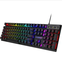 fv q1s wired usb luminous office typing game keyboard gaming desktop computer notebook home keyboard