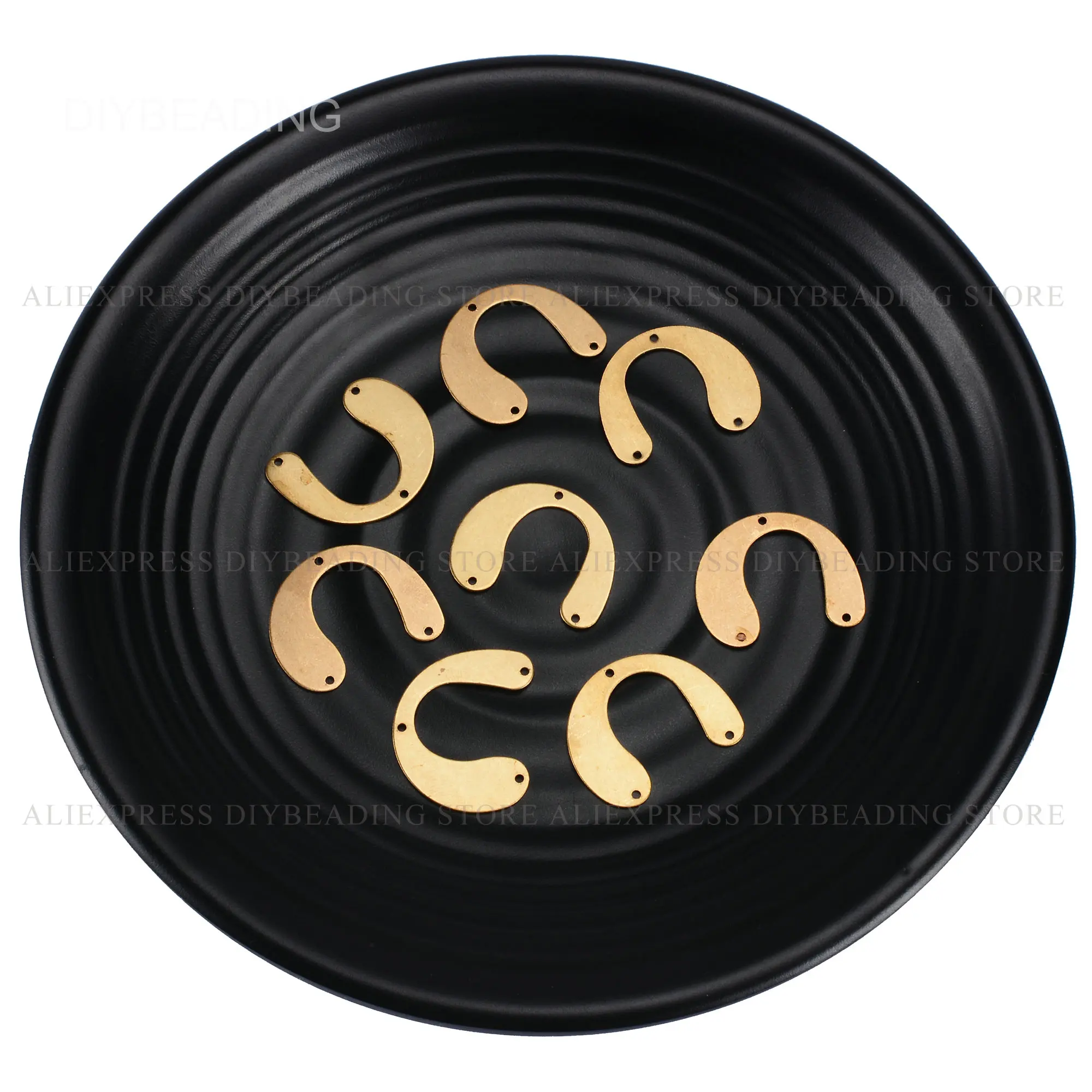 Латунная фурнитура для изготовления сережек с несколькими отверстиями