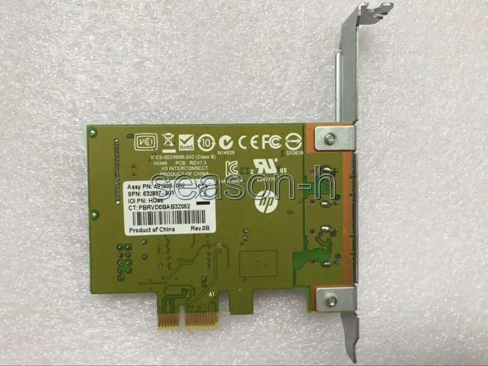 Карта сетевого адаптера HP IEEE1394C FireWire 800 Мбит/с PCIe x1 HI348 491886 002 632487 001|Сетевые карты| |
