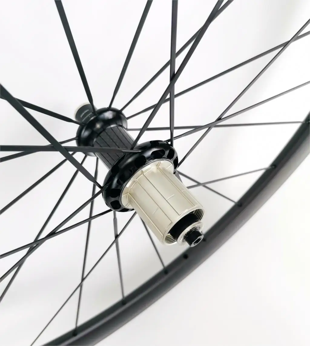 

700C 50mm depth 25mm width Road carbon wheels clincher/tubular carbon wheelset with Powerway R36 hubs ,UD matte finish
