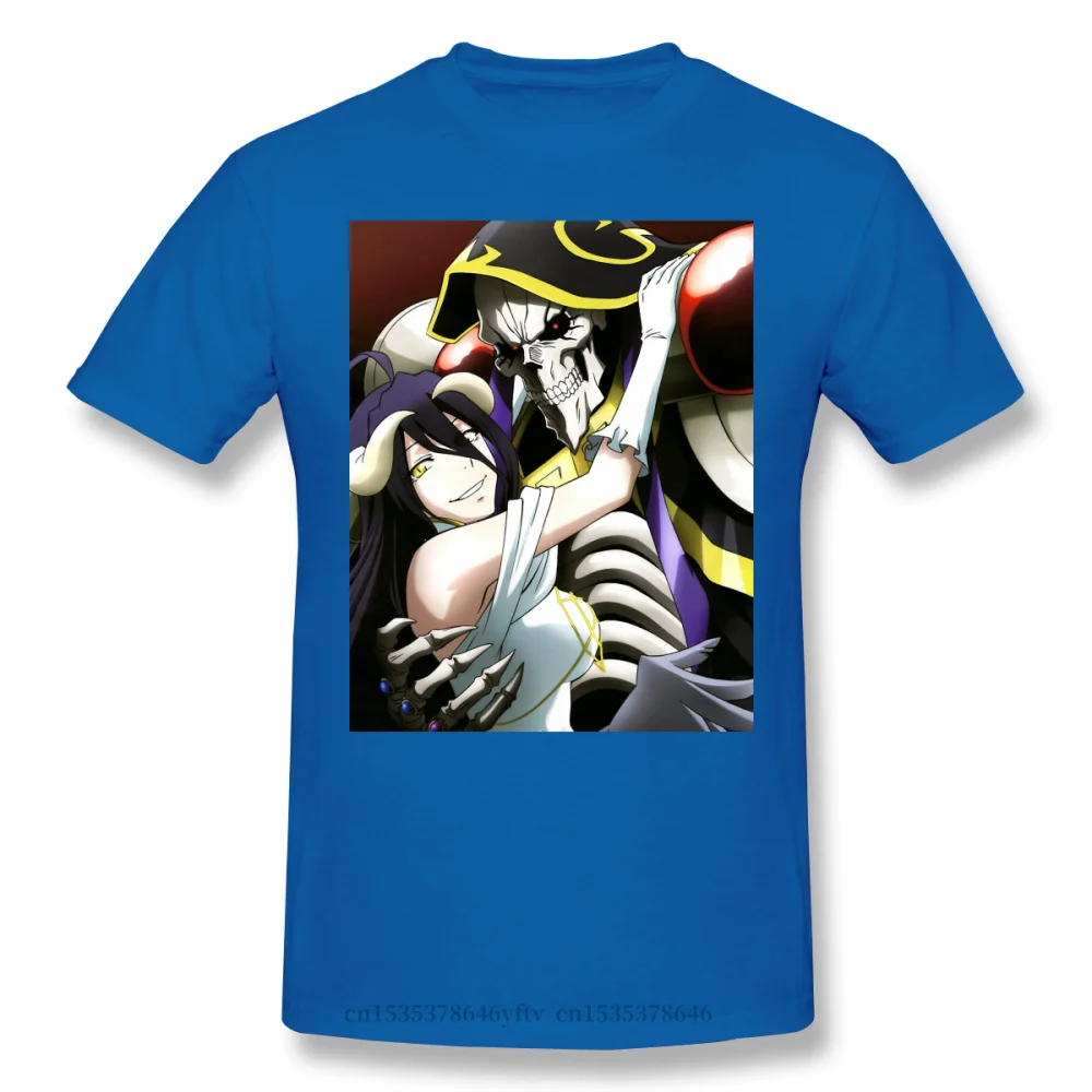 

2021 Leisure Fashion 100% cotton T-shirt Men OVERLORD Nazarick Kaiso Gadian Momonga Anime s Funny Tops Cool Pure Harajuku