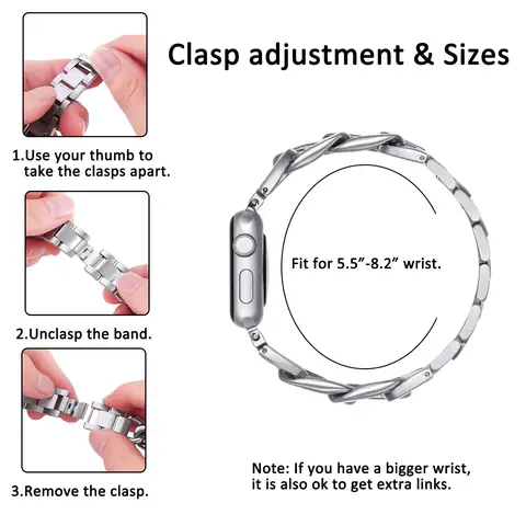 Ремешок для Apple Watch из нержавеющей стали