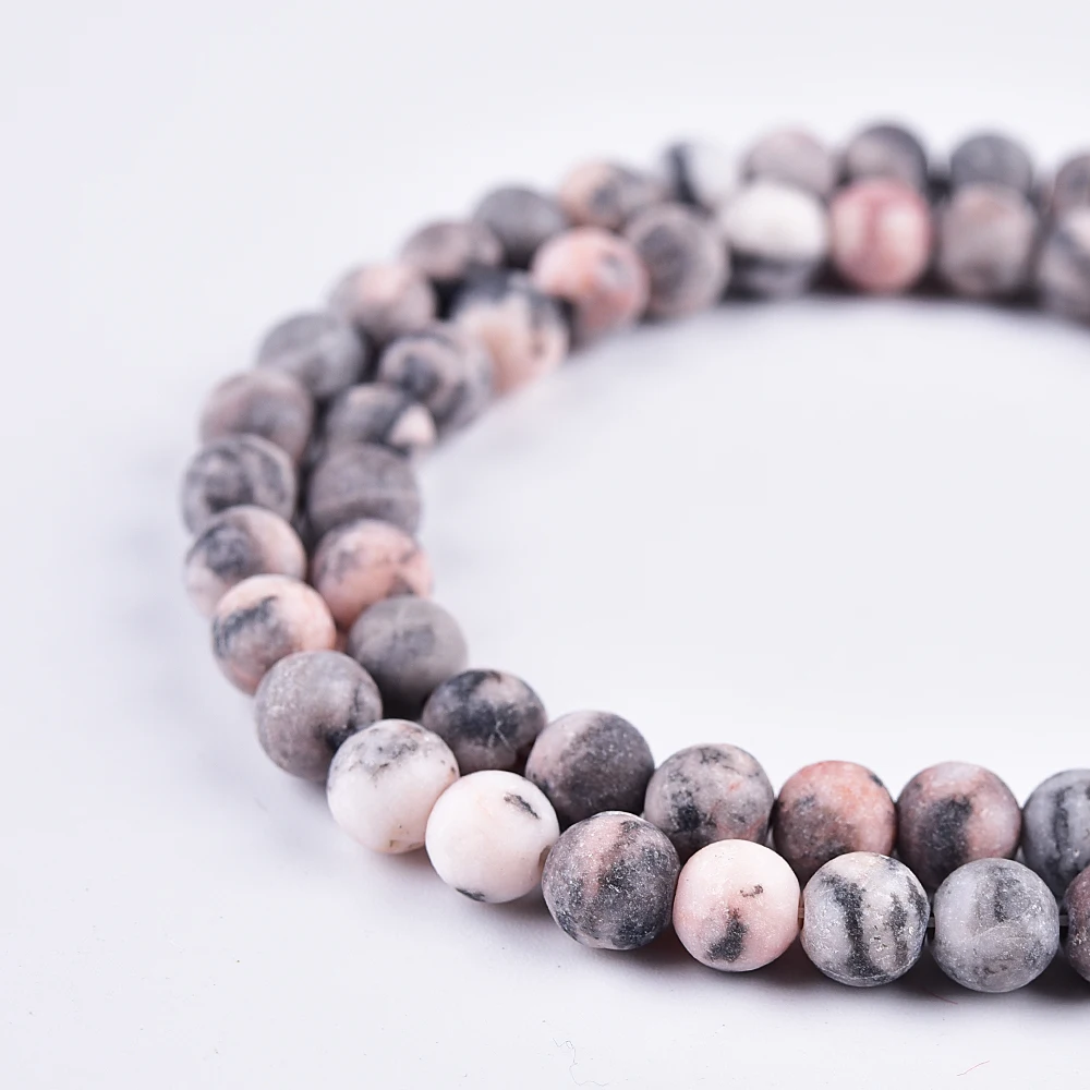 Круглые матовые бусины Asingeloo из натурального камня для изготовления ювелирных