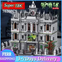 super 18k moc movie arkham asylum advanced k128 model building blocks brick set toys 7620pcs kids gift
