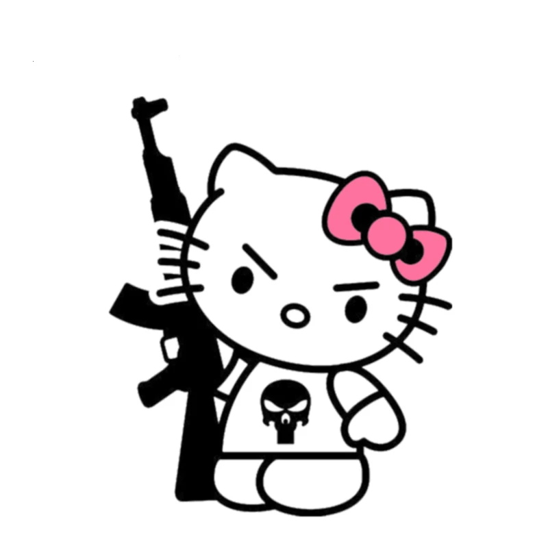 

Автомобильная мультяшная наклейка DasDecal Ak Machine, индивидуальная наклейка для ноутбука, грузовика, мотоцикла, автомобильные аксессуары, украш...