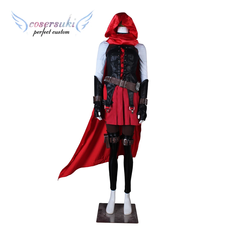 

RWBY-Ruby Rose Косплей Карнавальный Костюм Хэллоуин Рождественский Костюм