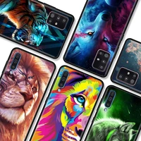 animal deer lion art cool phone case for samsung galaxy a51 a21s a12 a71 a31 a52 a32 5g 4g a02s a72 a41 a11 a51 a42 a7 back bag