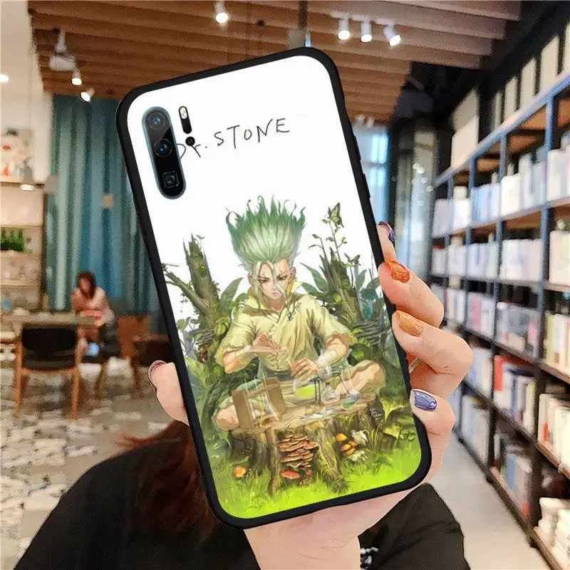 

Anime Dr.STONE Ishigami Senkuu Phone Case For Huawei honor Mate P 9 10 20 30 40 Pro 10i 7 8 a x Lite nova 5t Soft Silicone Cover