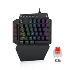 Механическая игровая клавиатура K700 с одной рукой, RGB светодиодный ная подсветка, красный переключатель, полноклавишное макропрограммирование, 44 клавиши, LOLWowDOta2  PUBGCF