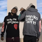 Флисовая толстовка с капюшоном в стиле Харадзюку, унисекс