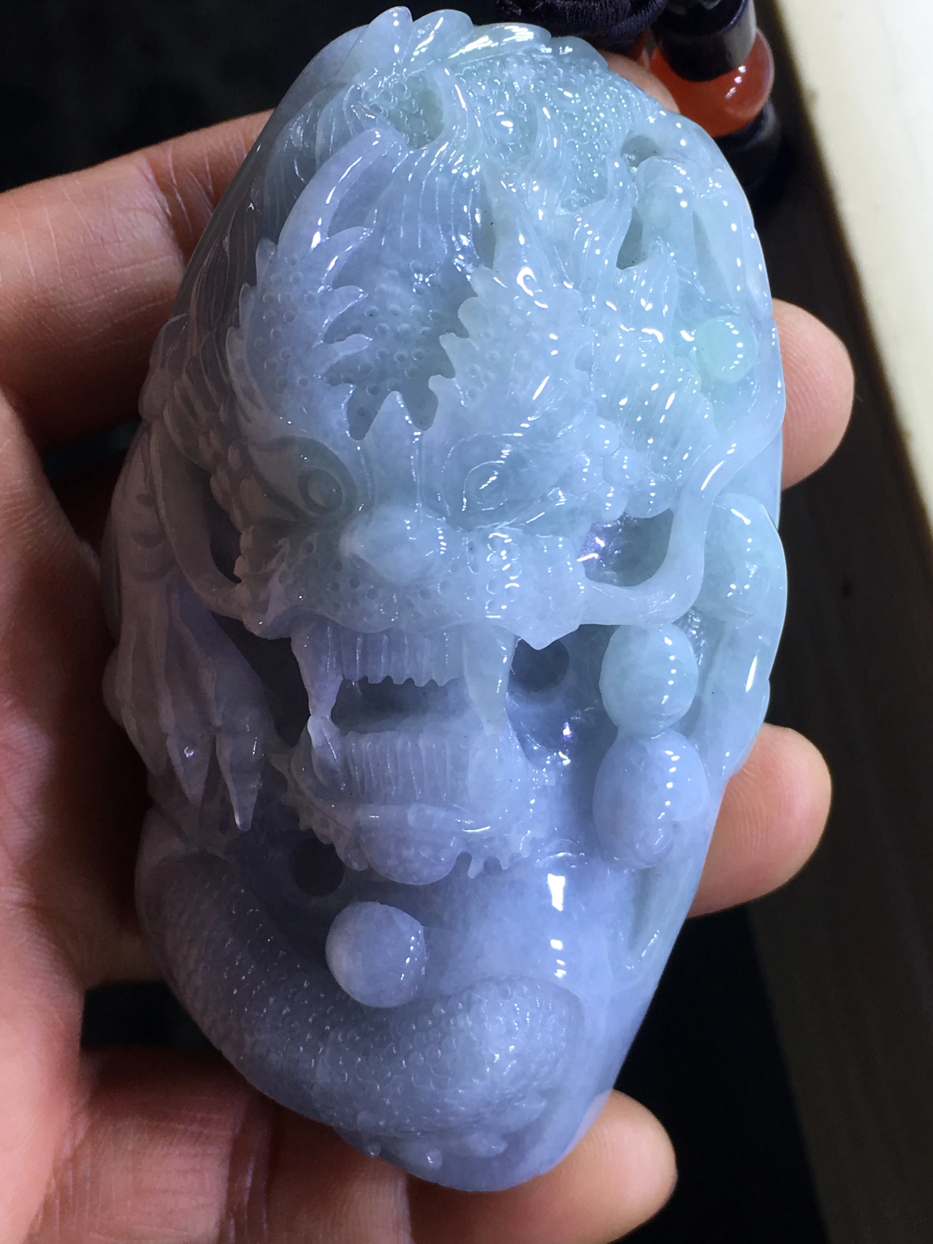 

Natural 7A Myanmar jade Hand-Carved jade dragon green jade pendant jade necklace women men pendants jade jewelry