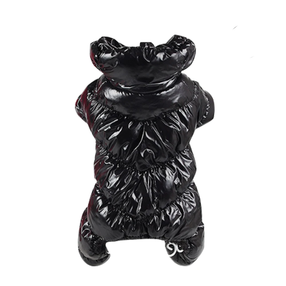 style 4 black Одежда для маленьких собак для чихуахуа, мягкий меховой капюшон, куртка для щенка, одежда для чихуахуа, маленький большой автоматический поводок для собак, пальто, зимнее теплое - Цвет: style 4 black