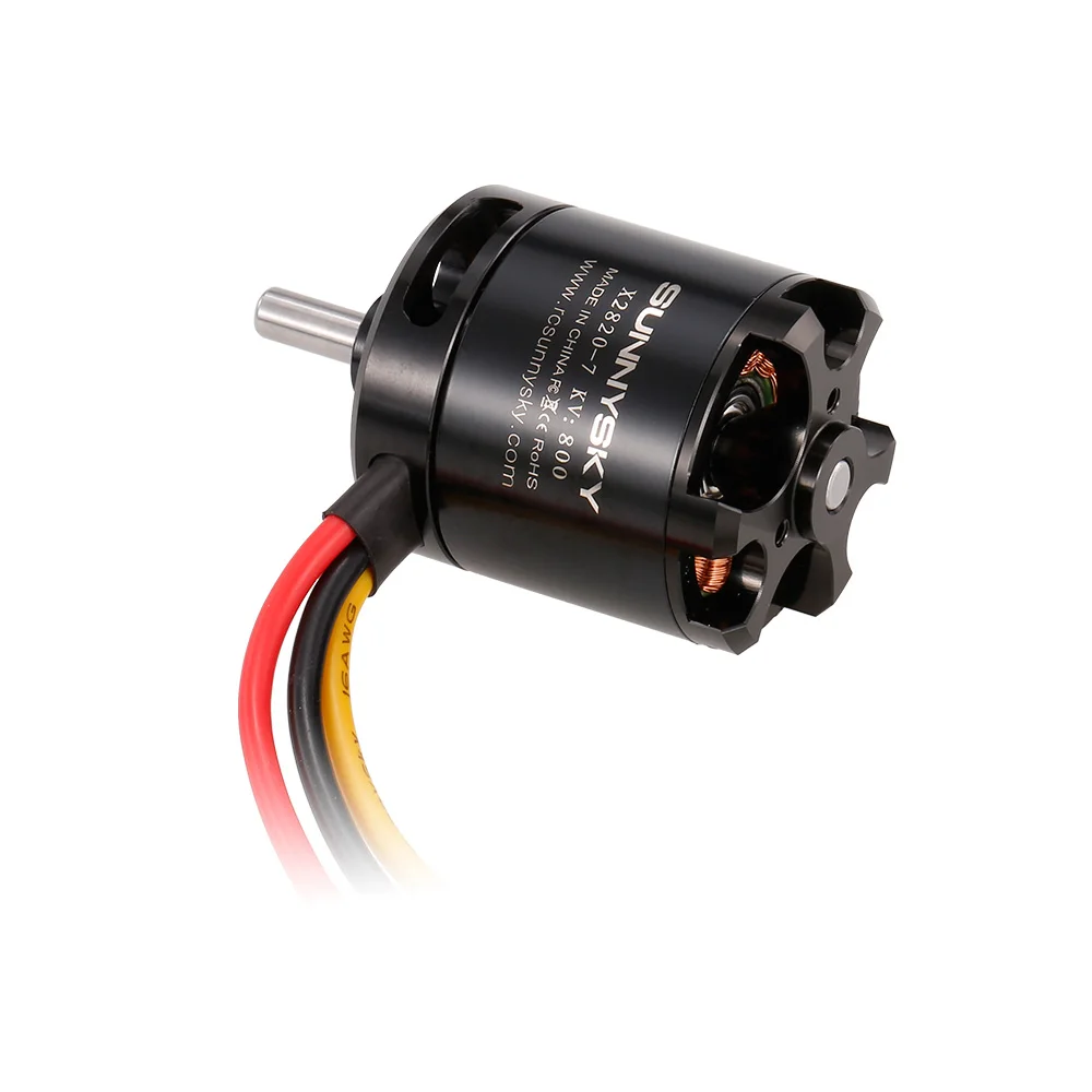 Бесщеточный двигатель X2820 800KV 3 5S для радиоуправляемого самолета с неподвижным