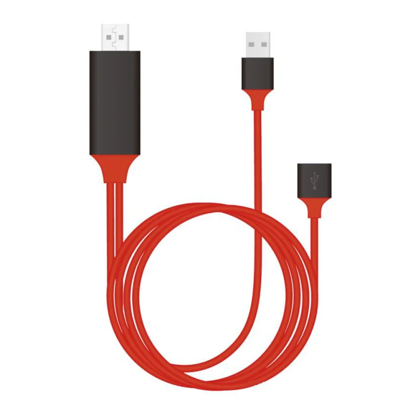 1080PHDMI HDTV кабель для цифровой av адаптер Lightning iphone 8 7 6s 5s 8plus контактный зарядный usb HD