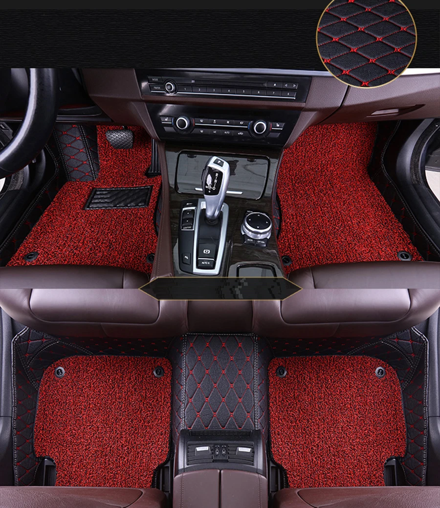 Изготовленный На Заказ автомобильный коврик 2 слоя для KIA Все модели K2/3/4/5 Kia Cerato Sportage Optima Maxima карнавал Рио ceed стайлинга автомобилей крышка