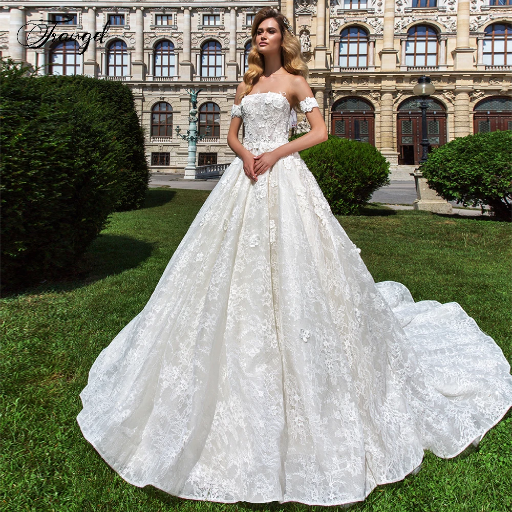 

Traugel Illusion Scoop A Line Lace Wedding Dresses Applique Sleeveless Button Bride Dress Cathedral Train Bridal Gown Plus Size