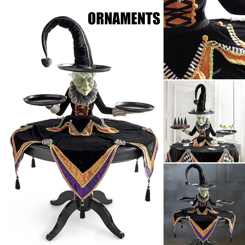 

Персонализированный полимерный держатель для закусок Witch Table, креативные товары для вечеринок на Хэллоуин для дома, гостиной, бара, декор TS1
