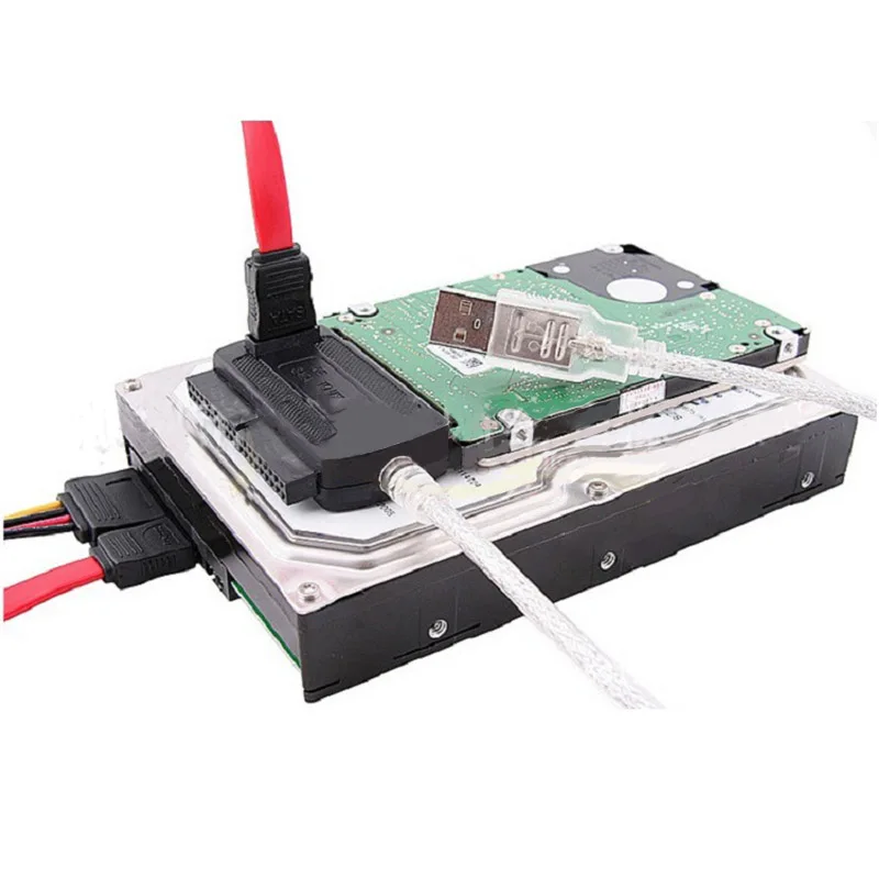 1 комплект USB 2 0 для IDE SATA S ATA 5 &quot3 5&quot HD HDD адаптер конвертер + кабель питания OTB US EU