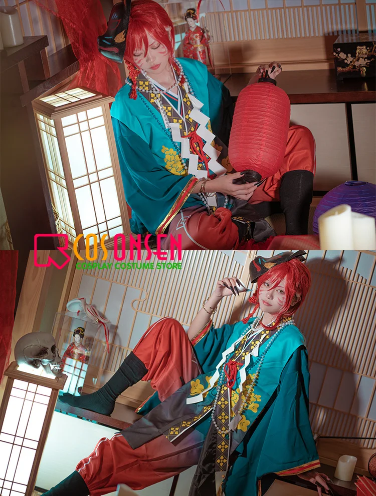 Сценические костюмы звезд cosplayonsen Natsume сакасаки Косплей Костюм террор! Кимоно для кукольного домика с привидениями тамаяри на заказ