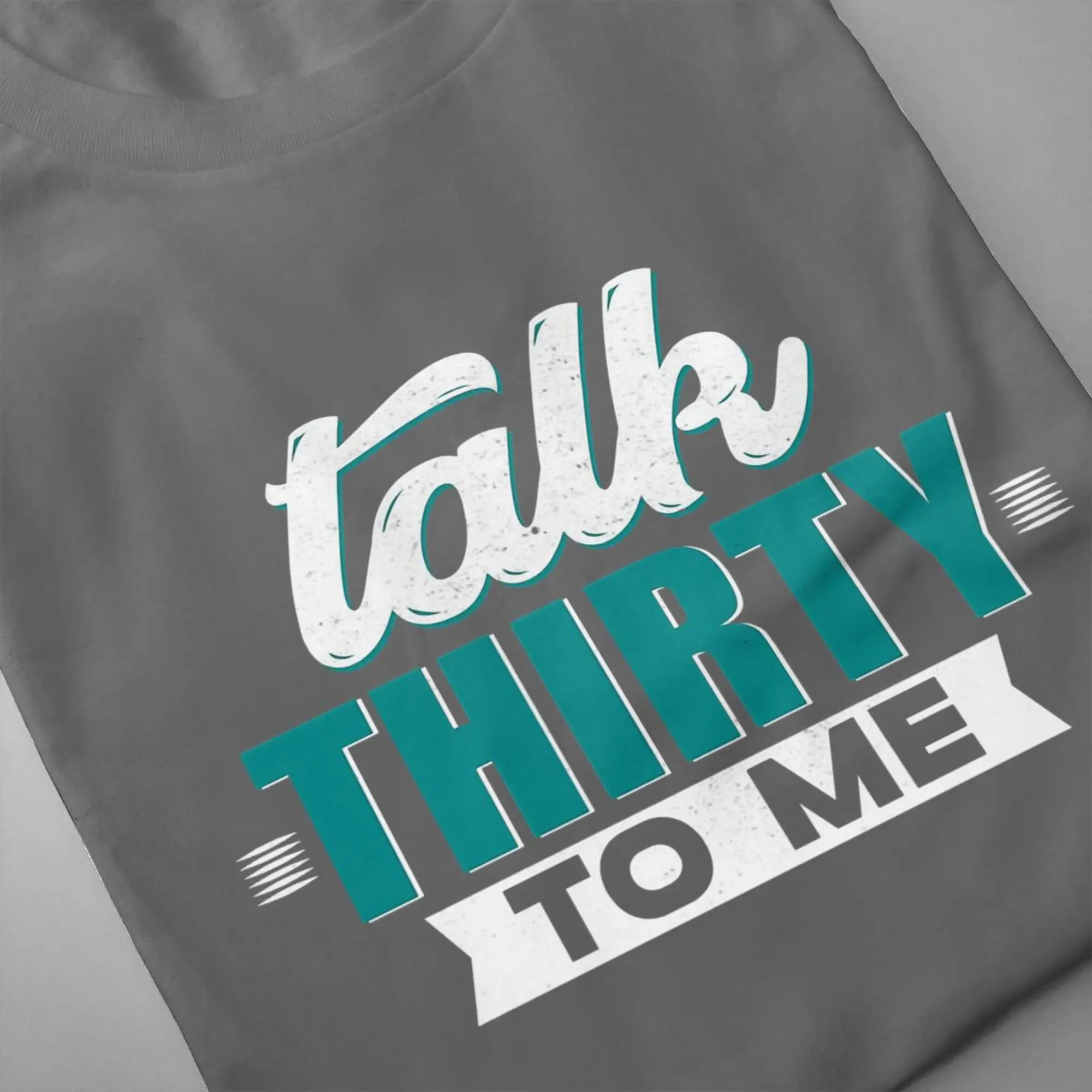 Говорить тридцать ко мне на день рождения модная футболка дизайн 30 дню