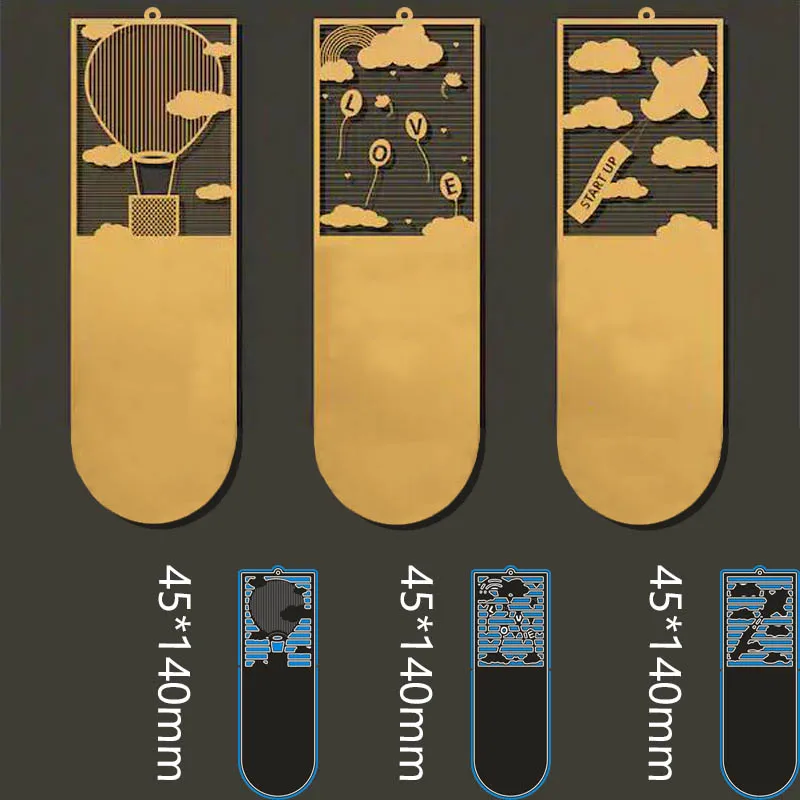 4 5*14 см закладки Новые Ремесленные металлические Вырубные штампы тиснение для