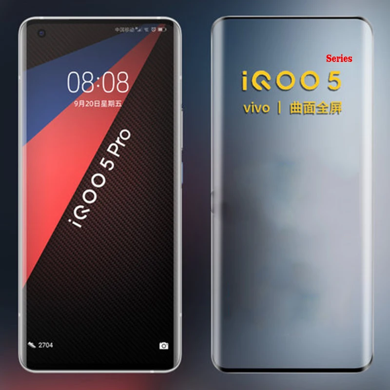 10 шт./лот 3D изогнутое закаленное стекло для Vivo IQOO 5 Полное покрытие 9H пленка