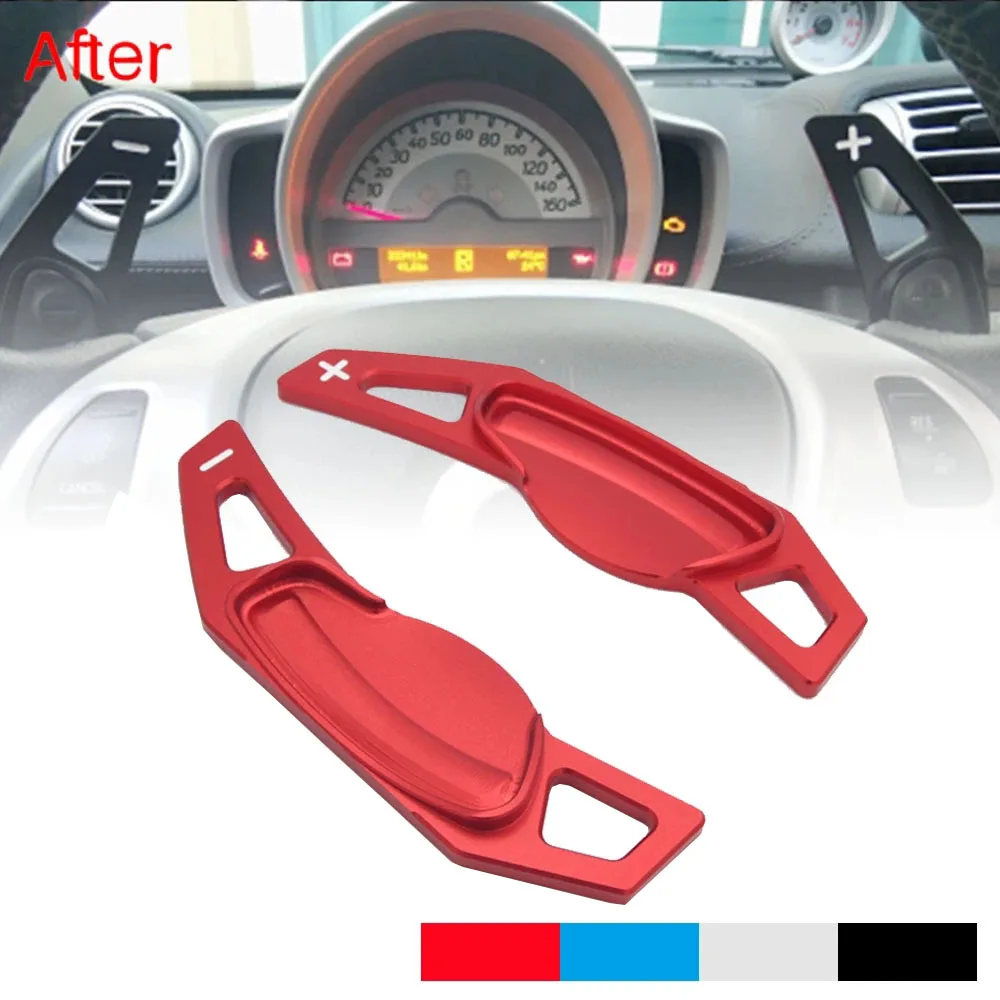 

Car Steering Wheel Extend Gear Extension Aluminum Shift Paddle For Benz Smart 451 453 For Two 09-17 For Four 2015-2017