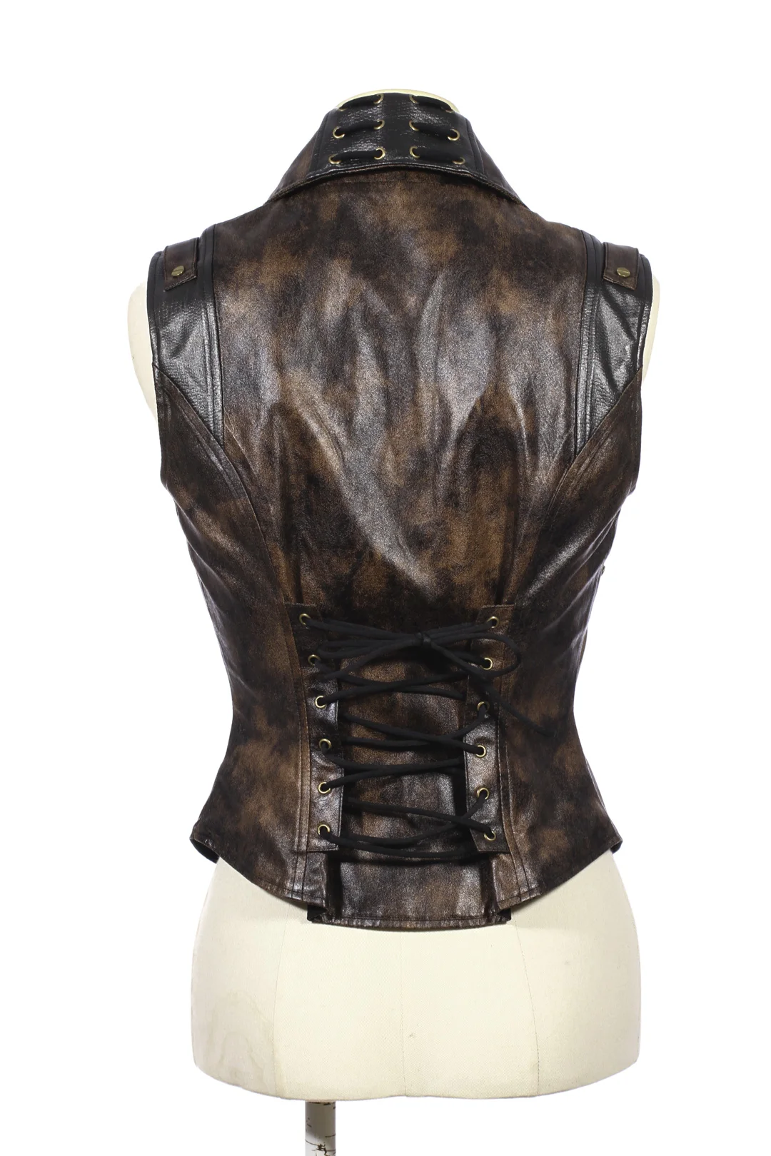 Весенний костюм из искусственной кожи жилет без рукавов куртка пальто с отложным