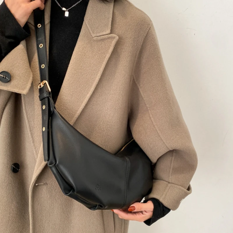 

2022 Women Soft Leather Handbags High Quality Vintage Crossbody Bags for Women New Solid Chains Shoulder Bags Female