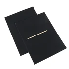 10 листовпартия, детские черные игрушки A4