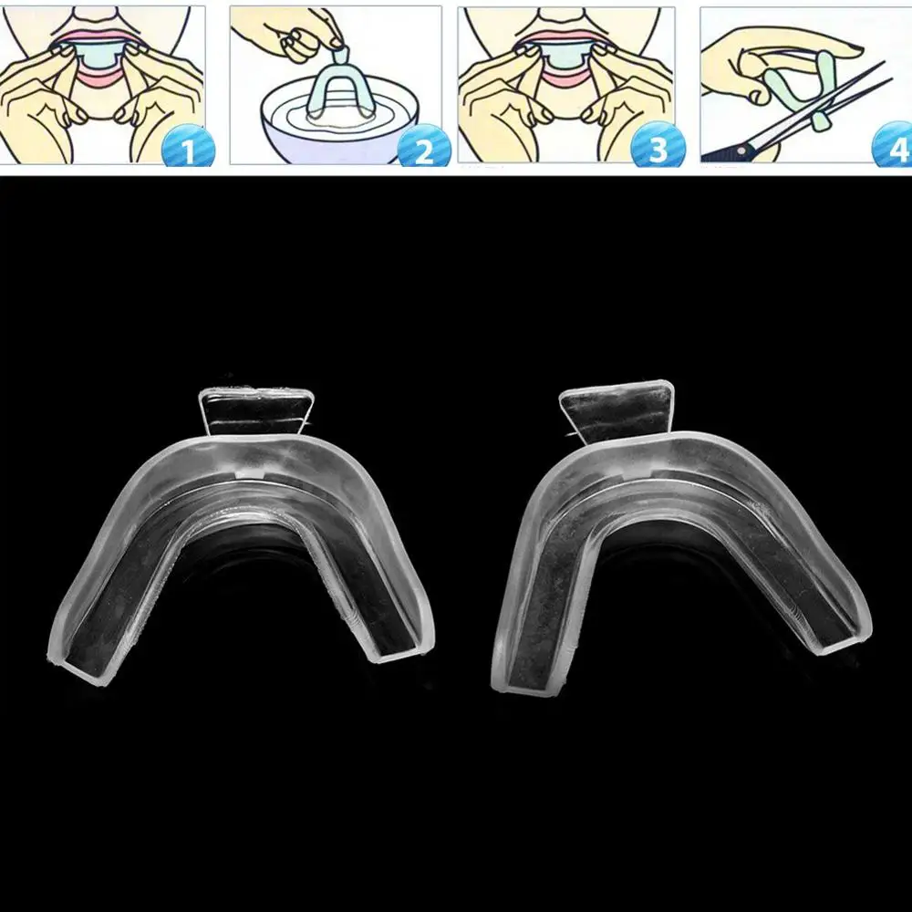 

2Pcs Thermoform Moldable Mouth Teeth Dental Trays Tooth Whitening Guard Whitener