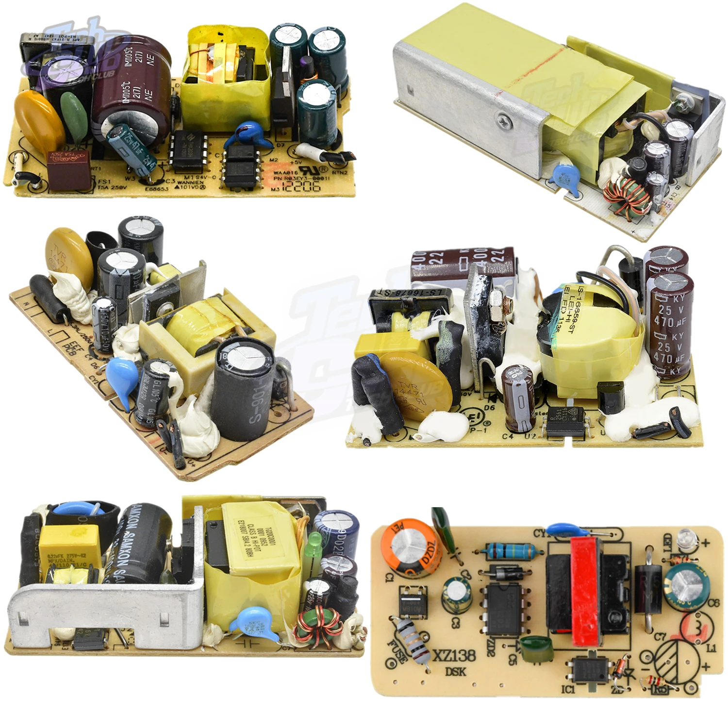 AC DC 100V 240V 110V 220V to 5V 12V 5A 2A 2.5A 1A переключение Питание переключатель перенапряжения