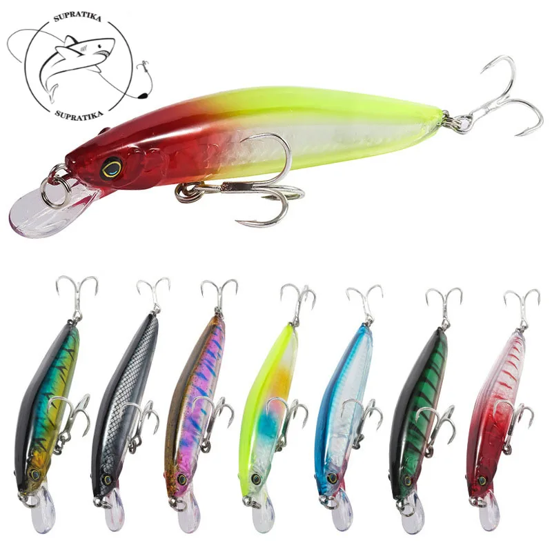 

Искусственный воблер типа Минноу Пластик жесткая приманка бионическая приманка 10 шт./компл. глубина погружения 0,5-1,5 M 11 см/13,5 г 6 # крючки рыбо...