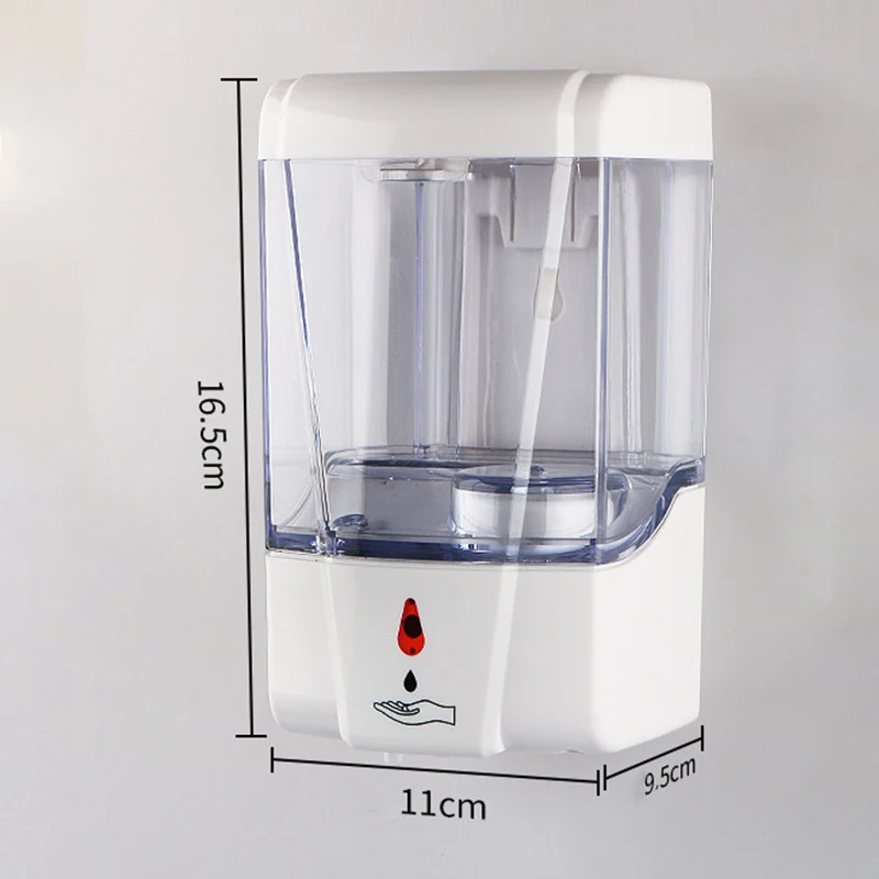 

700ml spray dispenser Household touch free touchless wall mounted alcohol auto sensor electric automatic hand sanitizer