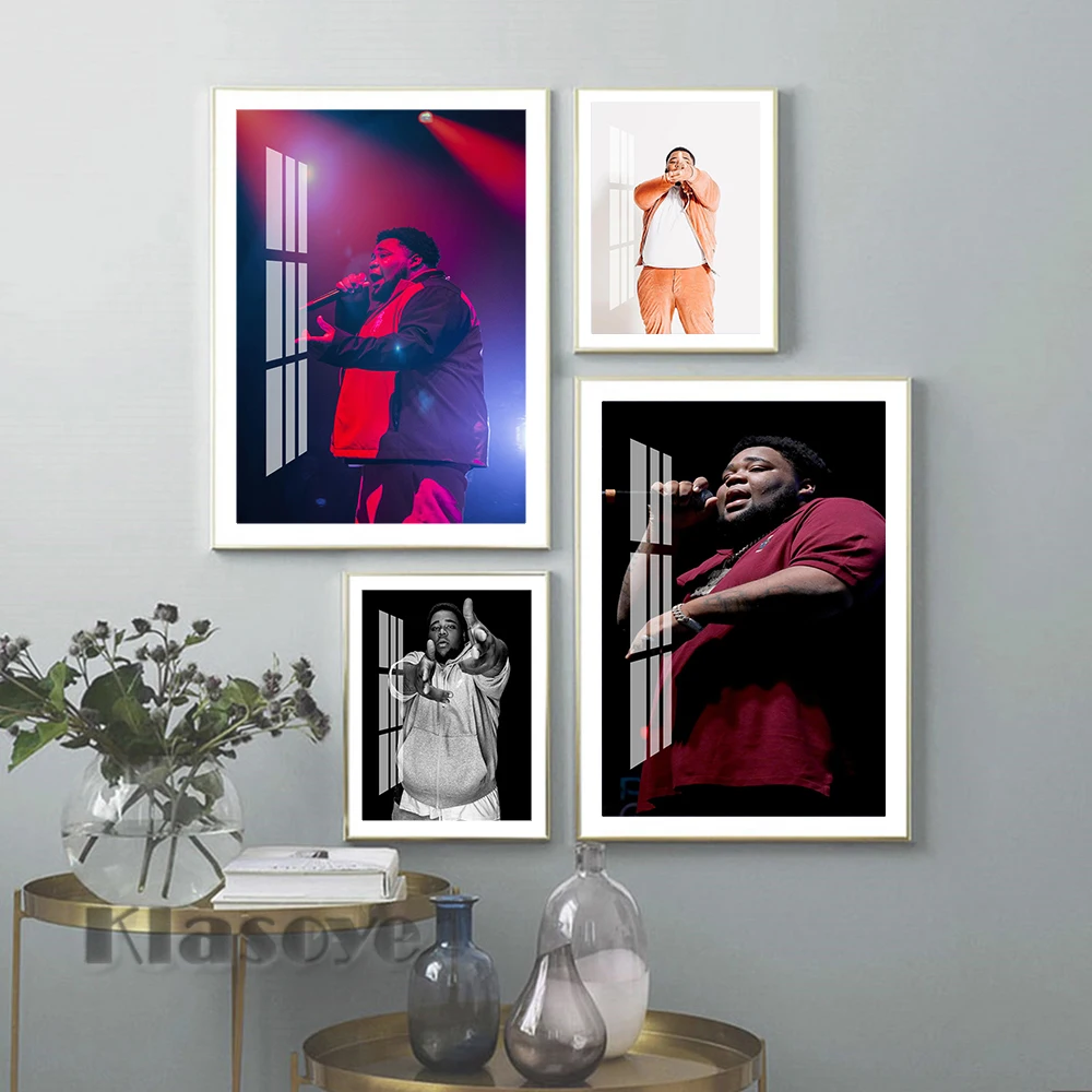 

Rod Wave Hip Hop Music Singer Art Prints Star Portrait Wall Hanging Canvas Painting Rapper Fans Collect Bar Pub Club Home Decor