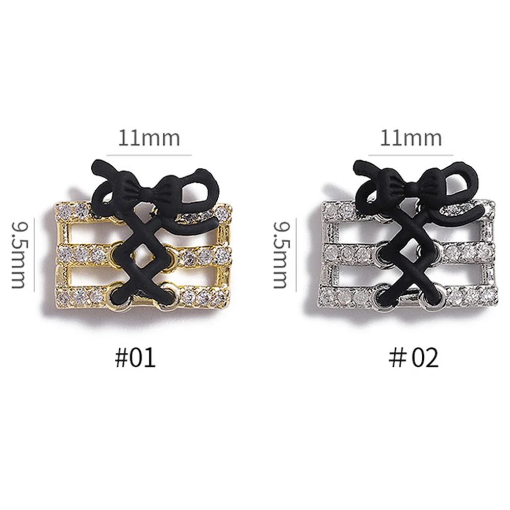 

Nail Art Accessories Jewelry Bandage Bow Japanese Zircon Luxury Super Flash Temperament 3D Nail Art Decoration Accessories