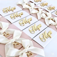 12 pcs personalized laser cut goldsilver acrylic name baby name tags brand wedding table decoration chocolate baptism box decor