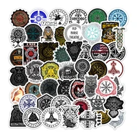 50pcs totem sign viking spell stickers for notebooks stationery laptop craft supplies scrapbooking vintage stickers aesthetic