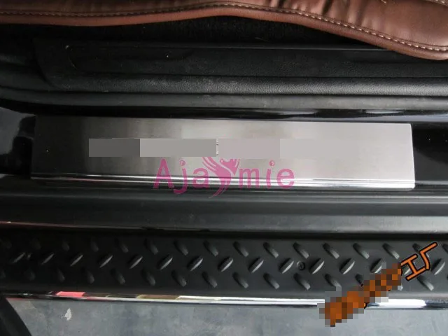 Для Jeep Grand Cherokee 2011- Внешний протектор порога двери Добро пожаловать педали Накладка защита Чехлы для автомобиля аксессуары для укладки