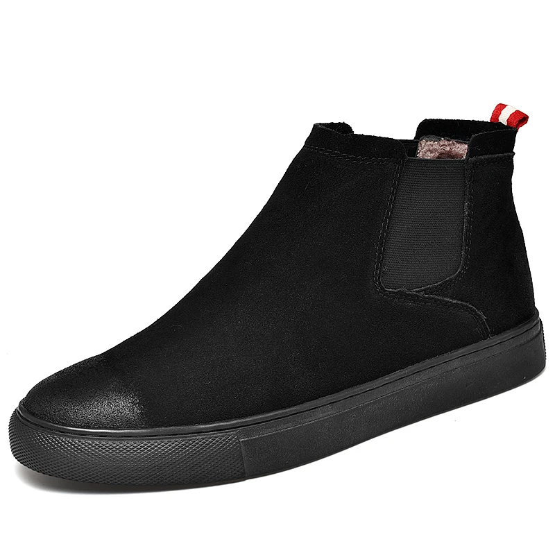 Business Wedding Loafers Formal Shoes For Male 38-46 New British Men's Slip On Split Leather Pointed Toe Men Dress *6069 | Обувь