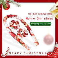 christmas sleep lazy curling stick eva foam sponge curling iron christmas gift box set no heat curling stick