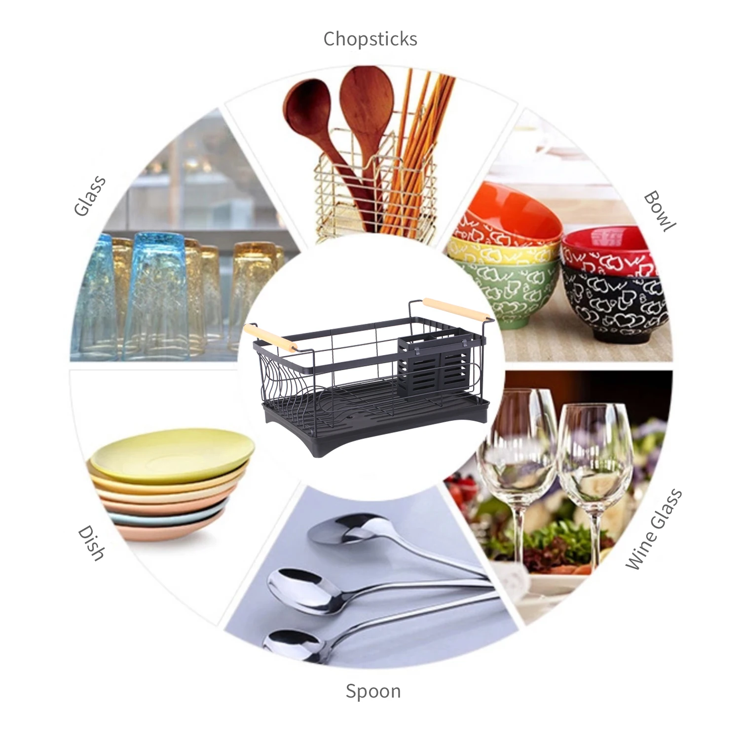 Полка для посуды держатель миски кухонная раковина из нержавеющей стали полка