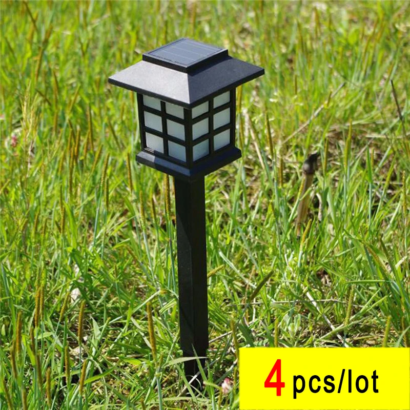 4 шт./лот дворцовый фонарь на солнечной батарее садовый светодиодный светильник