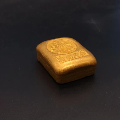 Античный квадратный золотой слиток(Rijin Dou Gold