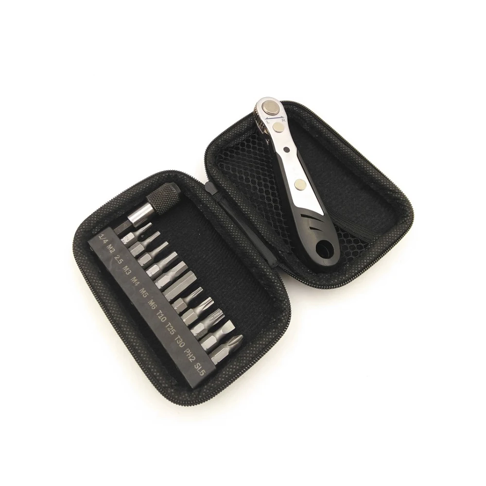 20 шт. 1/4 ультра низкопрофильный Трещоточный ключ четверть Набор отверток и 90