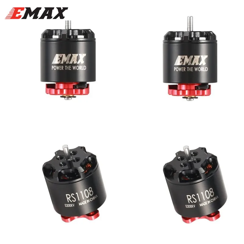 EMAX RS1108 4500KV 5200KV 6000KV 2S бесщеточный двигатель для микро FPV гоночный RC Дрон