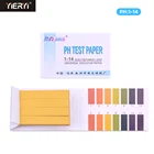 Лакмусовая бумага для определения кислотности, 80 полосок, 1-14 лакмусовых тестов для питьевой воды, косметики, с карточкой